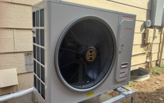 Bosch heat pump installed at a Texas Hill Country home